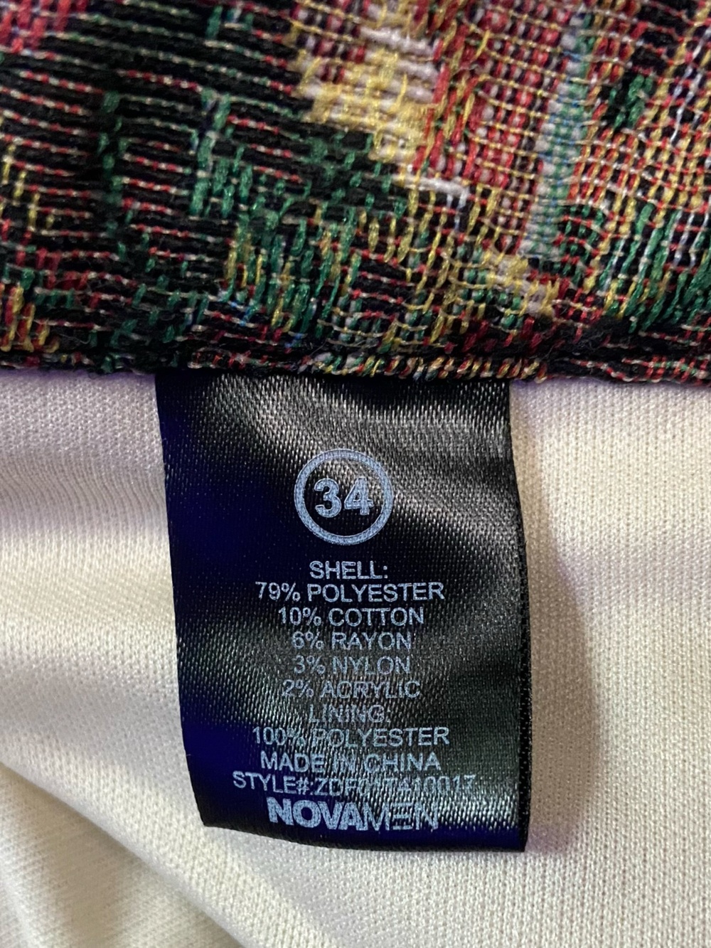 Novamen Pissarro Tapestry Slim Stacked Flare Pants - Multi 34 - Picture 10 of 15